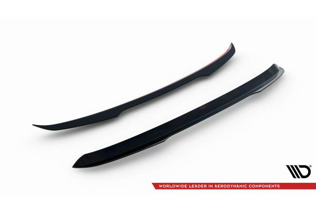 Maxton Design Heckspoiler Lippe für Audi A4 S-Line / S4 Avant B8 Hochglanz schwarz