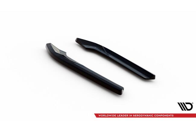 Maxton Design Diffusor Flaps V.2 für Audi A4 S-Line Avant B8 Facelift Hochglanz schwarz