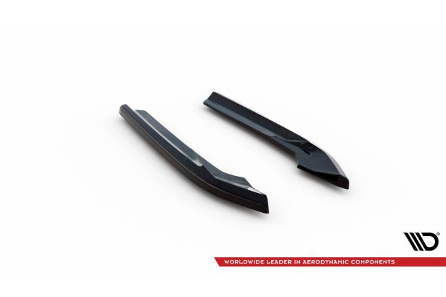 Maxton Design Diffusor Flaps V.2 für Audi A4 S-Line Avant B8 Facelift Hochglanz schwarz