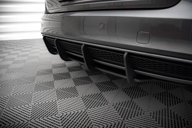Maxton Design Street Pro Heckdiffusor für Audi A4 S-Line B8 Facelift Schwarz