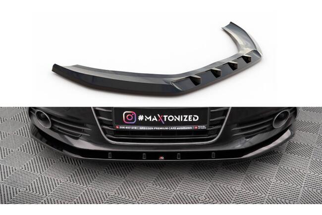 Maxton Design Frontlippe V.3 für Audi A6 C7 schwarz Hochglanz