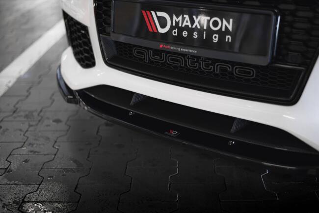 Maxton Design Frontlippe V.4 für Audi RS7 C7 Facelift schwarz Hochglanz