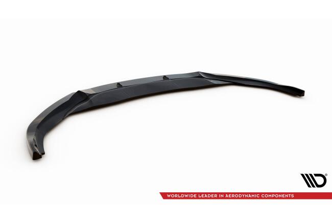 Maxton Design Frontlippe V.4 für Audi RS7 C7 Facelift schwarz Hochglanz