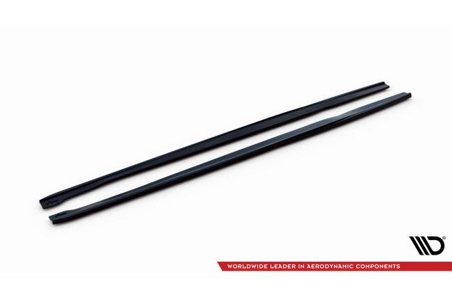 Maxton Design Seitenschweller V.2 für Audi RS7 C7 Facelift schwarz Hochglanz