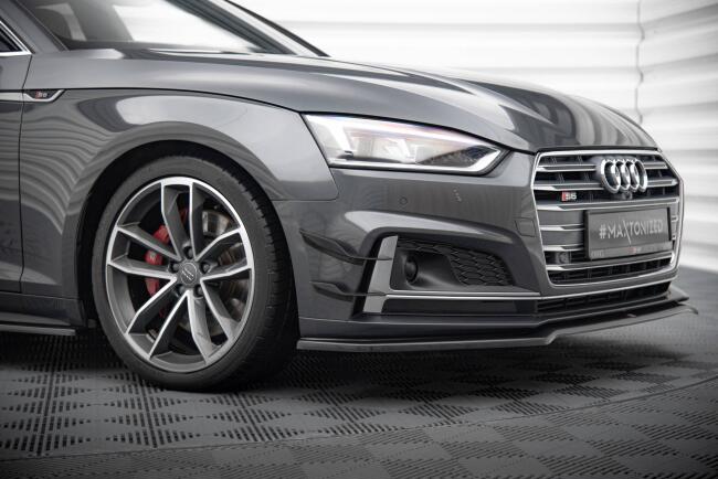 Maxton Design Stossstangenflügel vorne (Canards) Audi S5 / A5 S-Line Coupe / Sportback F5