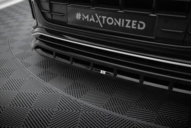 Maxton Design Frontlippe V.2 für Audi SQ8 / Q8 S-Line Mk1 Hochglanz schwarz