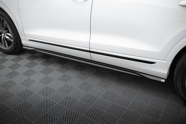 Maxton Design Seitenschweller V.2 für Audi SQ8 / Q8 S-Line Mk1 Hochglanz schwarz