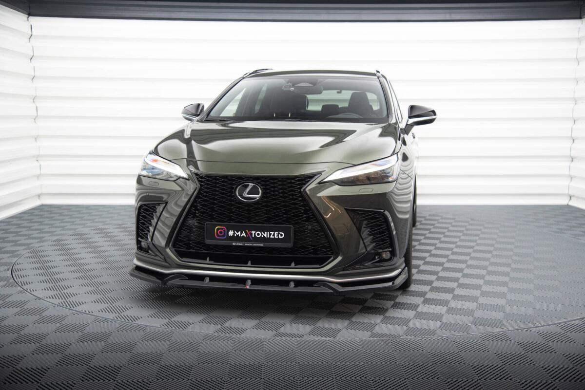 Maxton Design Frontlippe V.2 für Lexus NX F-Sport Mk2 Hochglanz schwar
