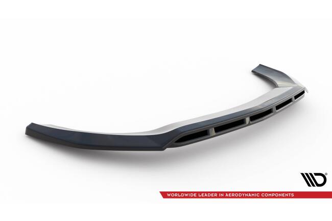 Maxton Design Frontlippe V.2 für Mercedes-Benz V-Klasse W447 Facelift Hochglanz schwarz