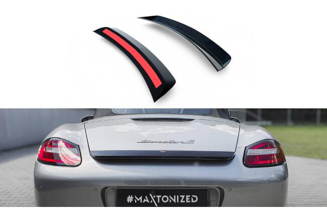Maxton Design Heckspoiler für Porsche Boxster 987 schwarz Hochglanz