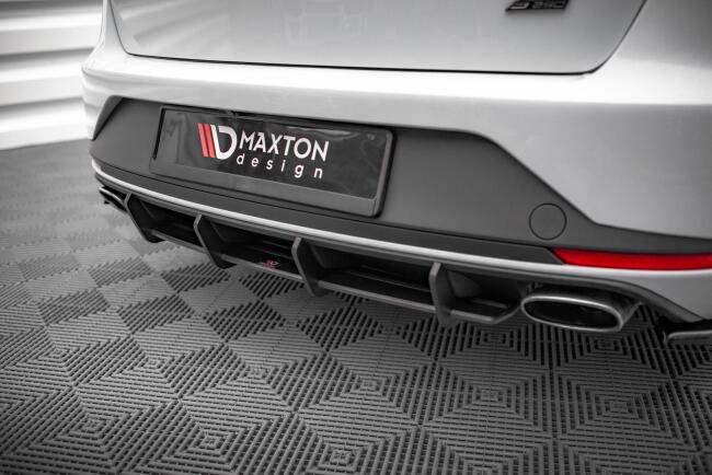Maxton Design Street Pro Heckdiffusor für Seat Leon Cupra Sportstourer Mk3 Schwarz