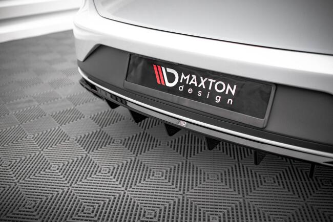 Maxton Design Heckdiffusor für Seat Leon Cupra Sportstourer Mk3 schwarz Hochglanz