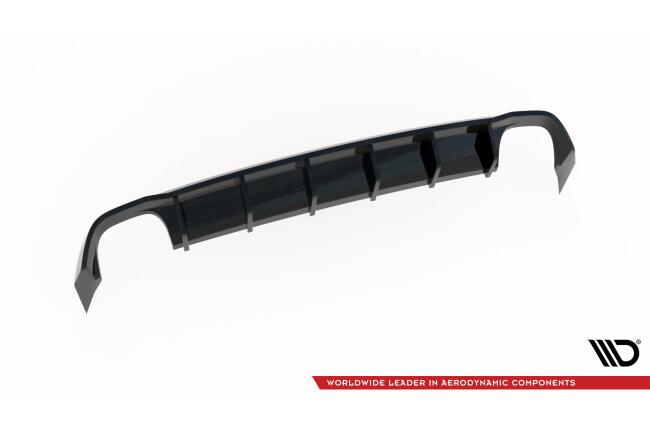 Maxton Design Heckdiffusor für Seat Leon Cupra Sportstourer Mk3 schwarz Hochglanz