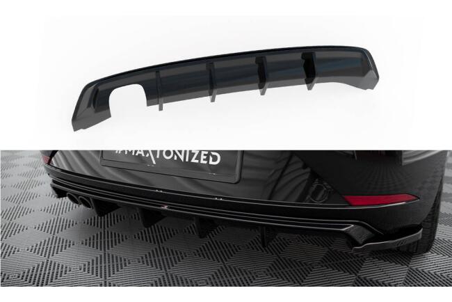 Maxton Design Heckdiffusor für Seat Leon Mk3 Facelift schwarz Hochglanz