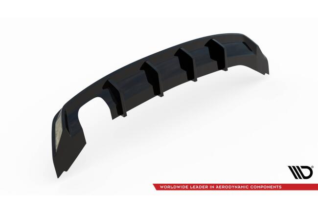 Maxton Design Heckdiffusor für Seat Leon Mk3 Facelift schwarz Hochglanz
