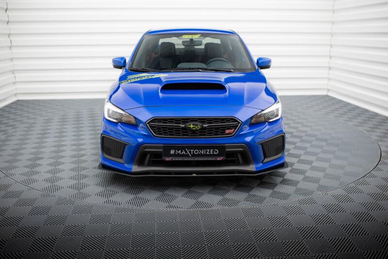 Maxton Design Street Pro Frontlippe für Subaru WRX STI Mk1 Facelift Schwarz-Rot