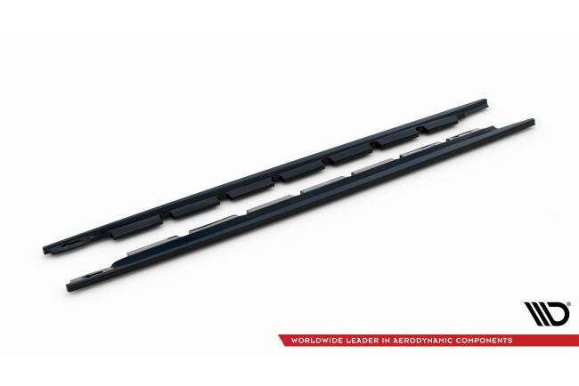 Maxton Design Seitenschweller für Toyota Yaris Mk3 Facelift Hochglanz schwarz