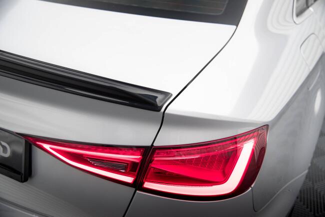 Maxton Design 3D Spoiler Lippe für Audi A3 Limousine 8V Hochglanz schwarz
