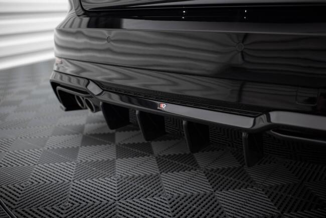 Maxton Design Heckdiffusor für Audi A3 S-Line Sportback 8V Facelift Hochglanz schwarz