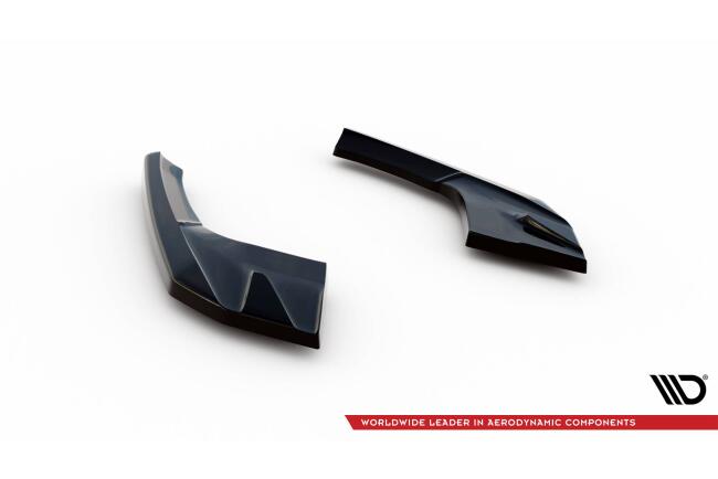 Maxton Design Diffusor Flaps V.2 für Audi S3 / A3 S-Line Sportback 8V Facelift Hochglanz schwarz