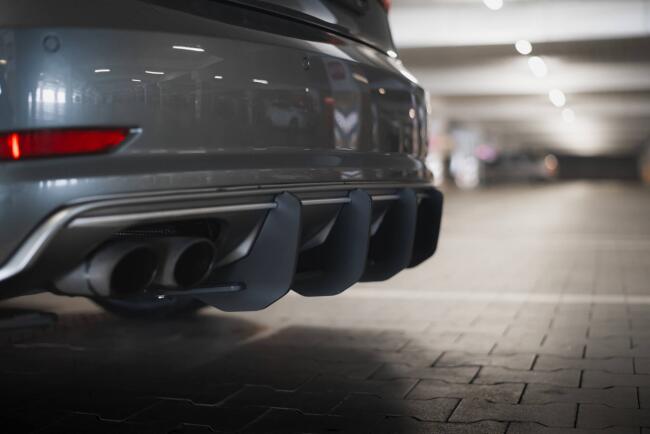 Maxton Design Street Pro Heckdiffusor für Audi S3 Limousine 8V Schwarz matt