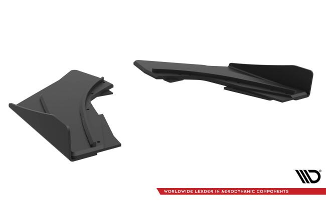Maxton Design Street Pro Diffusor Flaps für Audi S3 Limousine 8V schwarz rot