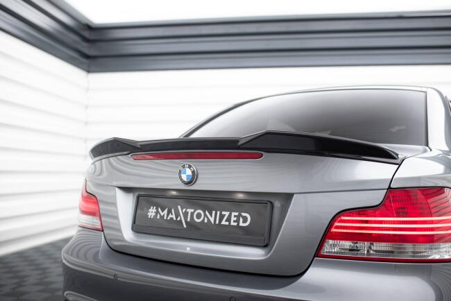 Maxton Design 3D Spoiler Lippe für BMW 1er M-Paket E82 Hochglanz schwarz