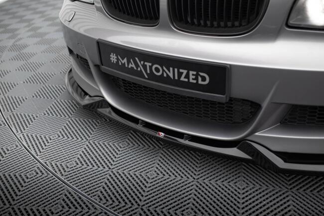 Maxton Design Frontlippe für BMW 1er M-Paket E82 Hochglanz schwarz