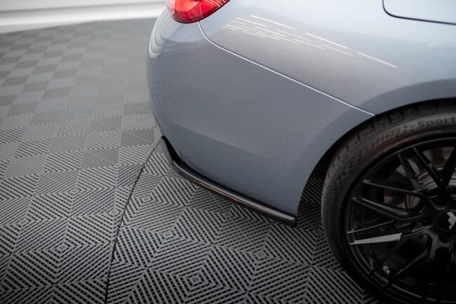 Maxton Design Diffusor Flaps (Paar) V.4 für BMW 4er Coupe M-Paket F32 Hochglanz schwarz