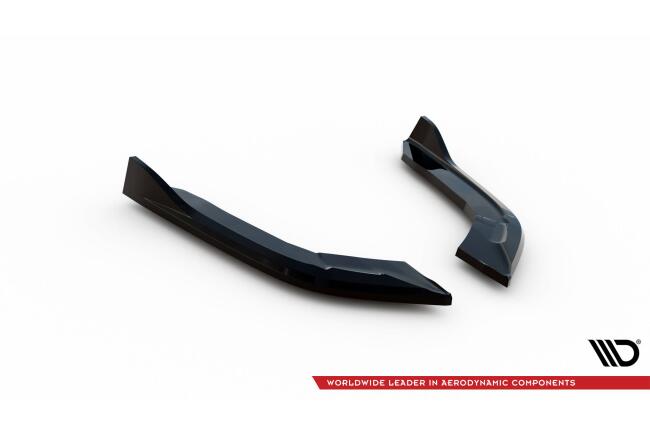 Maxton Design Diffusor Flaps (Paar) V.1 für BMW 4er Gran Coupe M-Paket F36 Hochglanz schwarz
