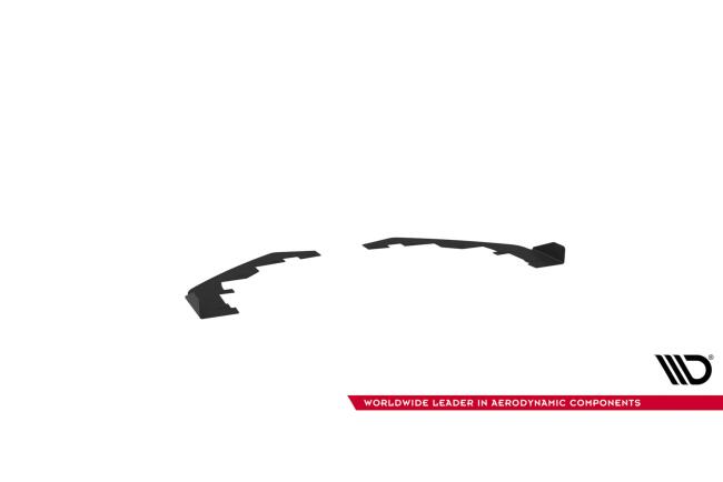 Maxton Design Front-Flaps für Ford Mustang GT Mk6  schwarz Hochglanz