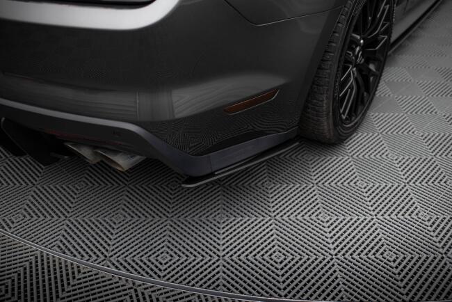 Maxton Design Street Pro Diffusor Flaps für Ford Mustang GT Mk6 Schwarz matt
