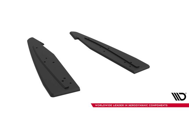 Maxton Design Street Pro Diffusor Flaps für Ford Mustang GT Mk6 schwarz rot