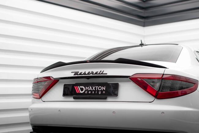 Maxton Design Spoiler Lippe für Maserati Granturismo S Mk1 Hochglanz schwarz