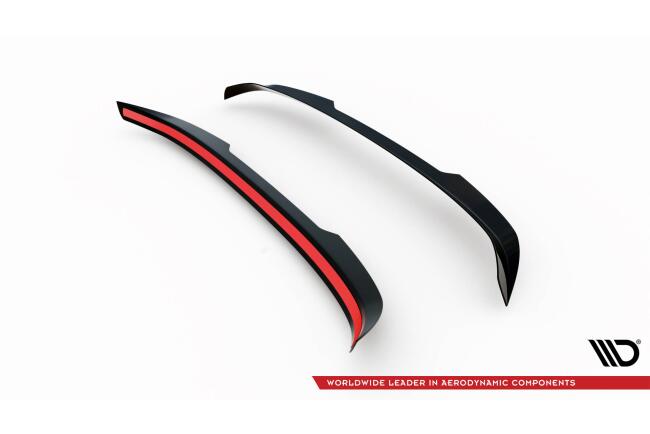 Maxton Design Spoiler Lippe für Peugeot 207 Sport Hochglanz schwarz