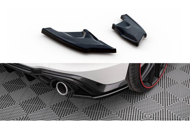 Maxton Design Diffusor Flaps V.3 für Volkswagen Golf GTI Mk8 Hochglanz schwarz