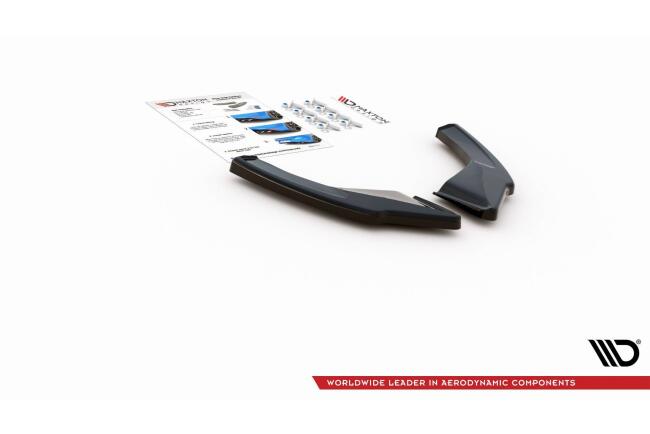 Maxton Design Diffusor Flaps V.3 für Volkswagen Golf 8 GTI Hochglanz schwarz