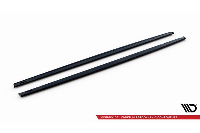 Maxton Design Seitenschweller für Volkswagen Golf GTI / GTI Clubsport / R-Line Mk8 schwarz Hochglanz
