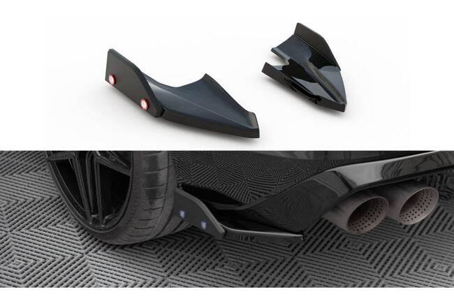 Maxton Design Diffusor Flaps mit Flaps V.5 für Volkswagen Golf R Mk8