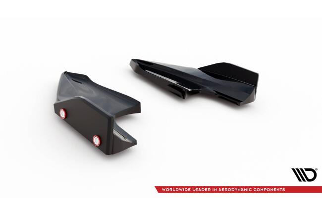 Maxton Design Diffusor Flaps mit Flaps V.5 für Volkswagen Golf R Mk8 Hochglanz schwarz