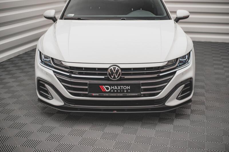 Maxton Design Street Pro Frontlippe für VW Arteon R-Line Facelift Schwarz matt