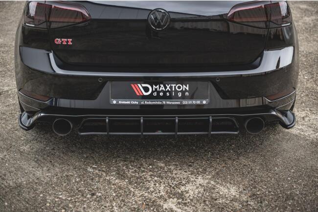 Maxton Design Street Pro Heckdiffusor für VW Golf 7 GTI TCR Schwarz matt