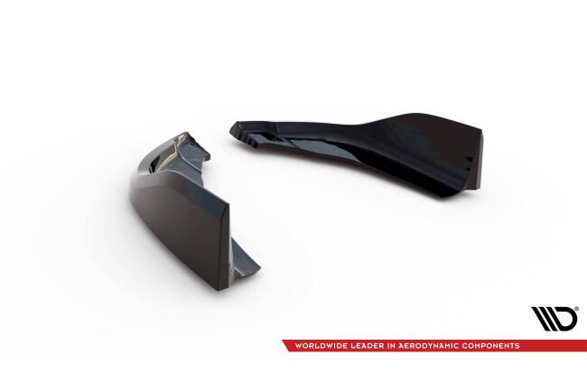 Maxton Design Diffusor Flaps V.12 für BMW 1er M-Paket / M135i F40 schwarz Hochglanz