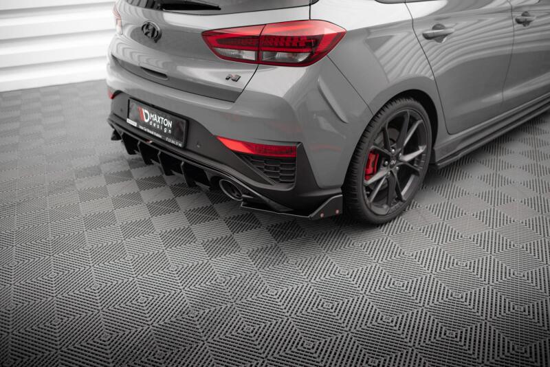 Maxton Design Diffusor Flaps DTM Look V.4 für Hyundai I30 N Hatchback Mk3 Facelift