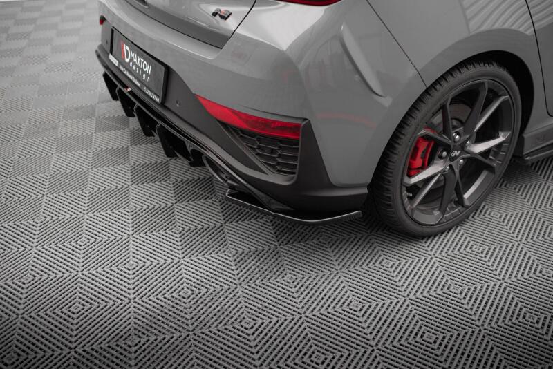 Maxton Design Diffusor Flaps V.5 für Hyundai I30 N Hatchback Mk3 Facelift Hochglanz schwarz