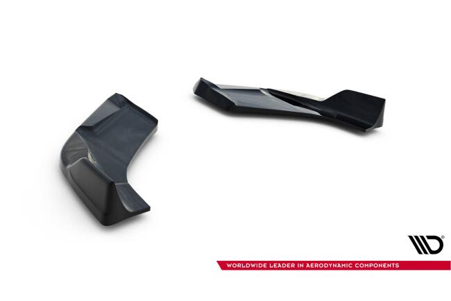 Maxton Design Diffusor Flaps V.6 für Hyundai I30 N Hatchback Mk3 Facelift schwarz Hochglanz
