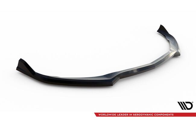 Maxton Design Frontlippe V.3 für Mercedes-AMG C63 Limousine / Kombi W205 / S205 schwarz Hochglanz