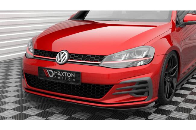 Maxton Design Frontlippe V.4 für Volkswagen Golf GTI Mk7 Facelift schwarz Hochglanz