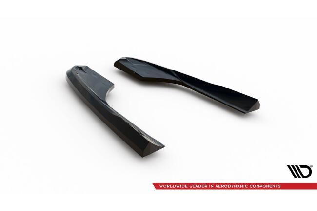 Maxton Design Diffusor Flaps V.2 für Audi RS3 Limousine 8V Facelift Hochglanz schwarz