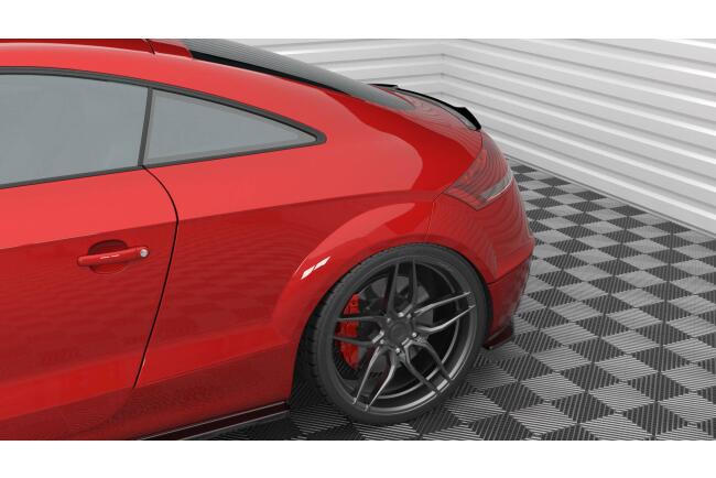 Maxton Design Heckspoiler Lippe für Audi TT 8J schwarz Hochglanz